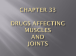 Ch. 33-Drugs Affecting Muscles and Joints