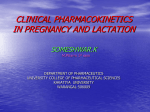 clinical pharmacokinetics in pregnancy and lactation