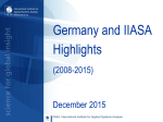 IIASA International Institute for Applied Systems Analysis