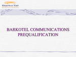 BARKOTEL COOMUNICATION PREQUALIFICATION