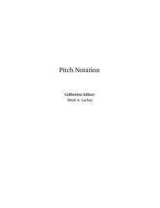 Pitch Notation