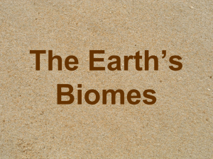 Biomes Summary 2016