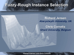 Fuzzy-rough instance selection - Aberystwyth University Users Site