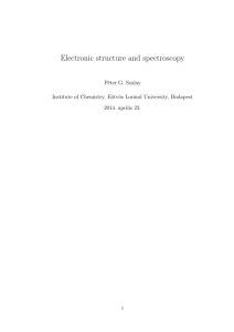 Electronic structure and spectroscopy