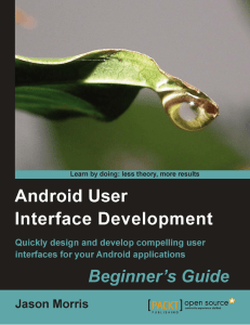 Android User Interface Development: Beginner`s Guide - index