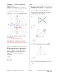 Geometry 1: Triangle Congruence Unit Review