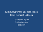 Mining Optimal Decision Trees from Itemset Lattices
