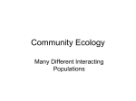 Communities: Many Interacting Populations