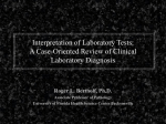 Interpretation of Laboratory Tests: A Case