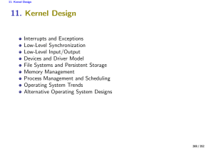11. Kernel Design