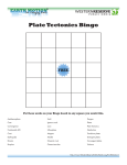 Plate Tectonics Bingo - Western Reserve Public Media