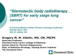 Stereotactic body radiotherapy (SBRT) for early stage lung cancer