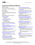 Lung Cancer Molecular Markers