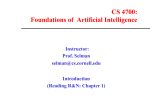 CS 4700: Foundations of Artificial Intelligence