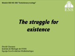 The struggle for existence