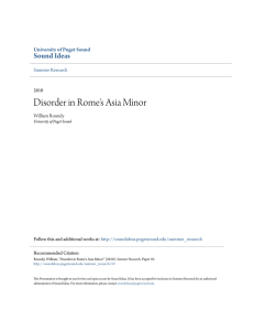 Disorder in Rome`s Asia Minor - Sound Ideas