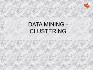 Data Mining - Clustering