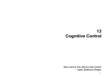 Cognitive control I