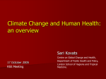 Climate Change and Human Health