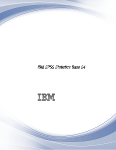 IBM SPSS Statistics Base 24