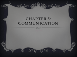 Chapter 5: Communication