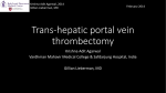 Trans-hepatic portal vein thrombectomy