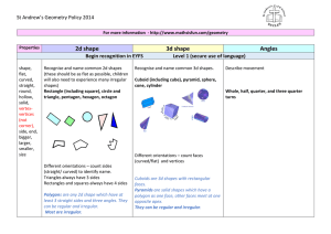 2d shape 3d shape Angles - St Andrew`s CofE Primary School (Eccles)