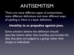 There are many different types of antisemitism, many different
