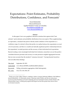 Expectations: Point-Estimates, Probability Distributions, and Forecasts