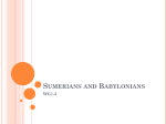 Sumerians and Babylonians