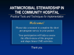 antimicrobial stewardship in the community hospital