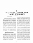 2. Asteroids, Comets, and Planet Formation
