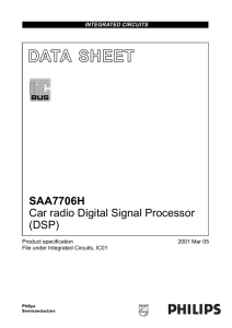 SAA7706H Car radio Digital Signal Processor (DSP)