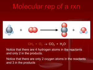 Balancing Chemical Equations