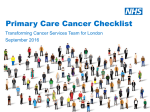 Primary Care Cancer Checklist