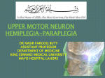 upper motor neuron hemiplegia-paraplegia