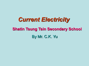 Electricity - Shatin Tsung Tsin Secondary School