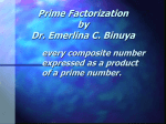 Prime Factorization