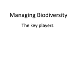 Managing Biodiversity - TLES A Level Geography