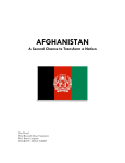Afghanistan - A Second Chance to Transform a