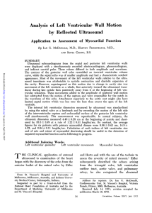 Analysis of Left Ventricular Wall Motion by Reflected