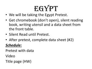 Egypt/Kush - Mrs. Blackwell Social Studies
