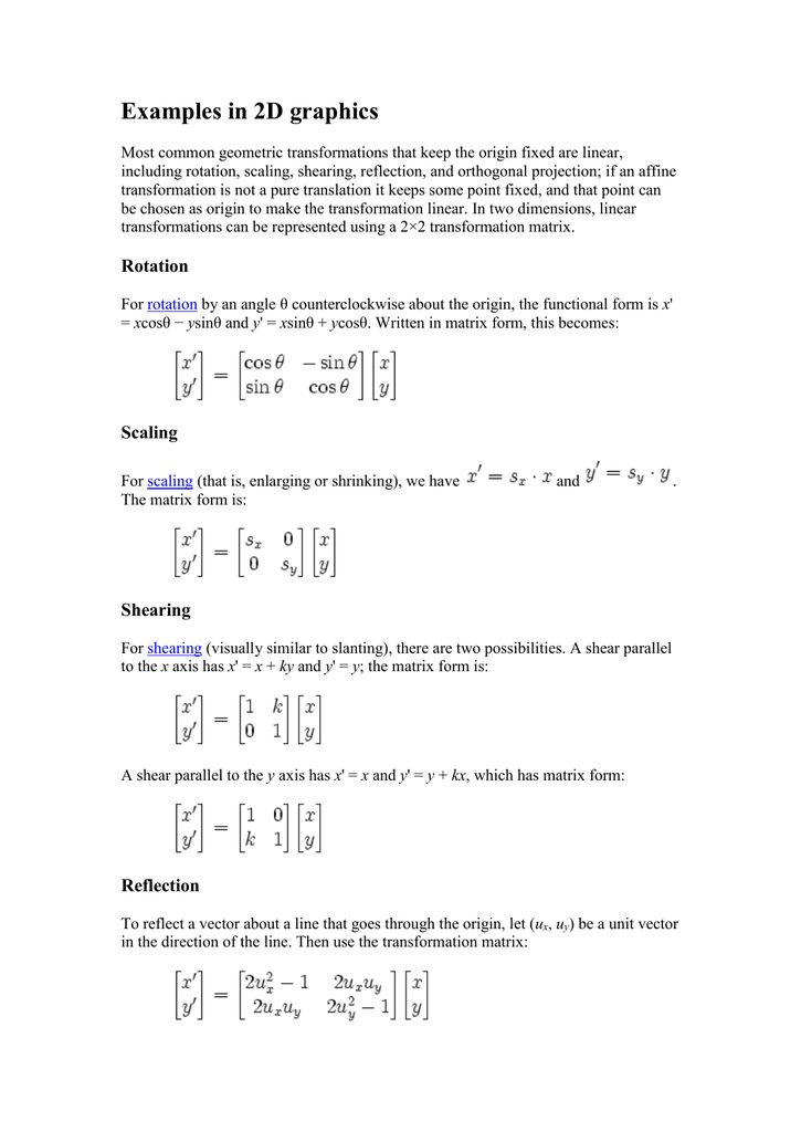 Examples In 2d Graphics Examples In 2d Graphics