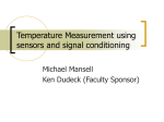 Temperature Measurement using sensors and