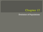 Chapter 17 evol of population Notes