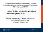 Using ICS to Inform Formulation with Complex Cases