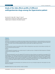Study of the Side effects profile of different antihypertensive drugs