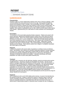 Ulcerative Colitis - Diagnostic Endoscopy Centre