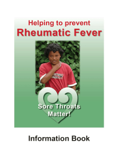 Signs and symptoms of rheumatic fever