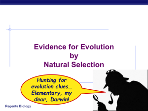 Theory of Evolution by Natural Selection